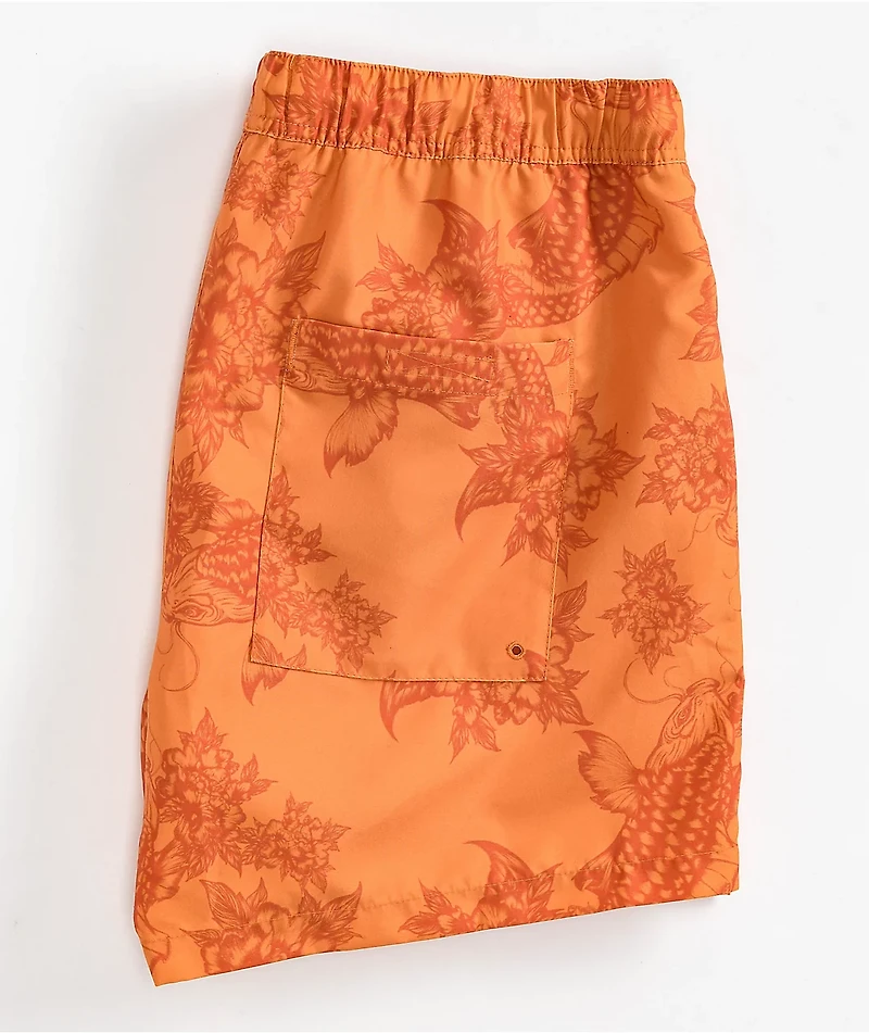 Empyre Ollie Koi Orange Board Shorts