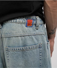 Empyre Ollie Light Blue Wash Ultra Wide Skate Jeans