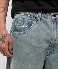 Empyre Ollie Light Blue Wash Ultra Wide Skate Jeans