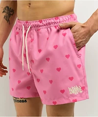 Empyre Ollie Pink Hearts Board Shorts