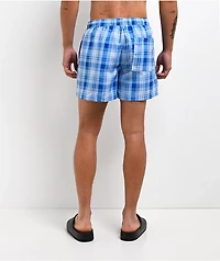 Empyre Ollie Plaid Blue Board Shorts