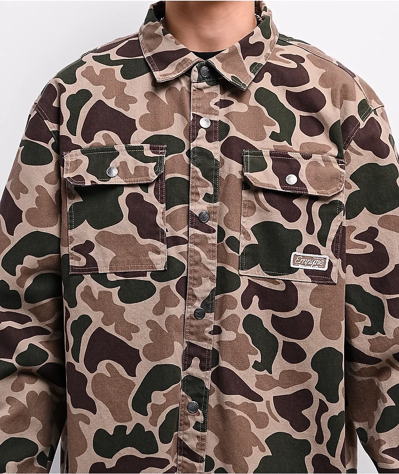 Empyre Overshirt Duck Camo Long Sleeve Work Shirt