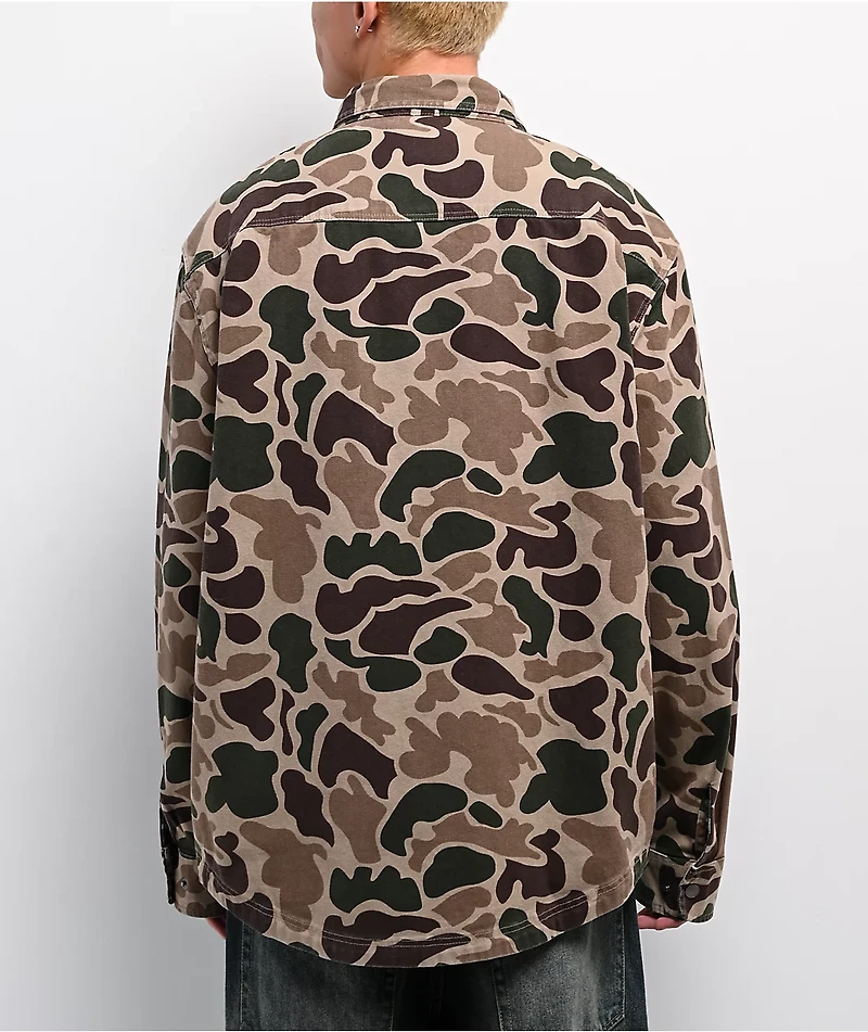 Empyre Overshirt Duck Camo Long Sleeve Work Shirt