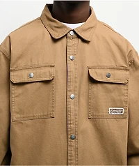 Empyre Overshirt Khaki Long Sleeve Work Shirt