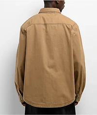 Empyre Overshirt Khaki Long Sleeve Work Shirt