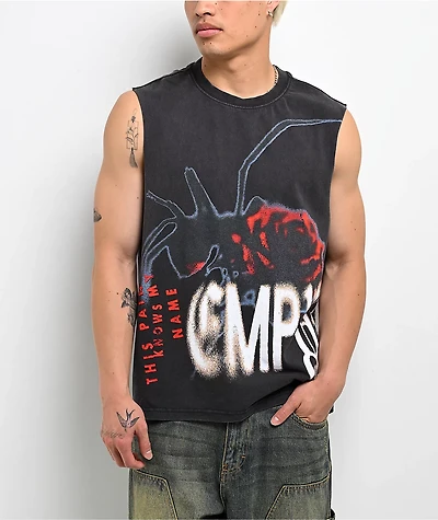 Empyre Pain Knows My Name Black Wash Tank Top