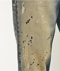 Empyre Paint N Blast Blue Wash Loose Fit Skate Jeans