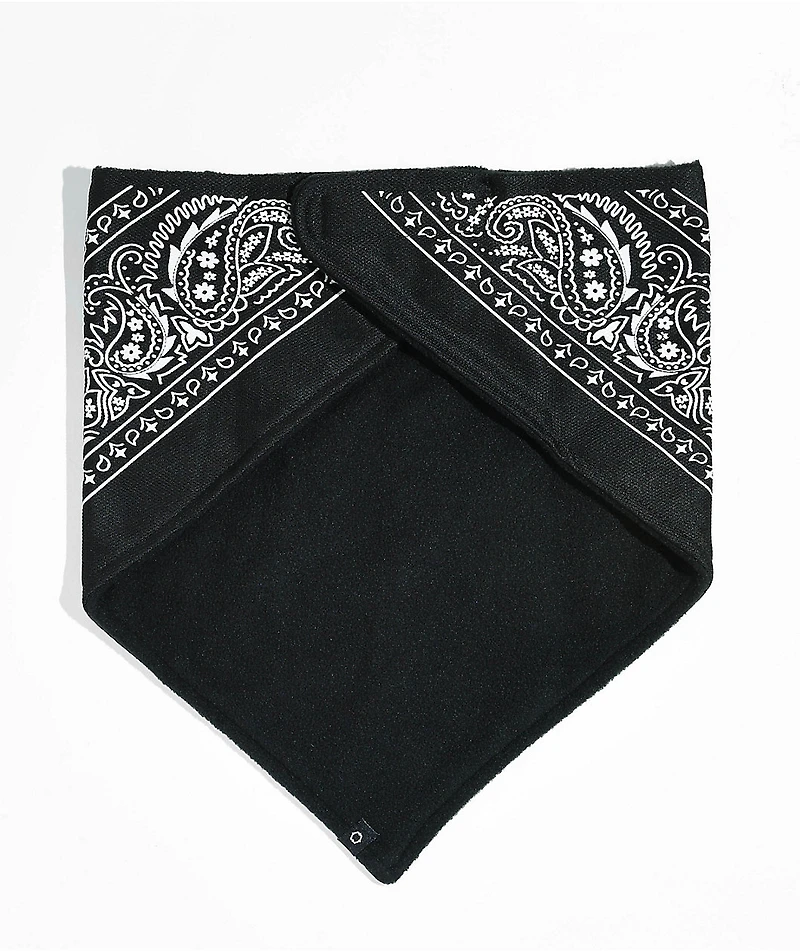 Empyre Paisley Black Fleece Bandana