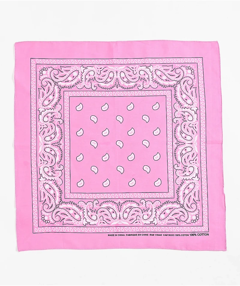 Empyre Paisley Pink Bandana