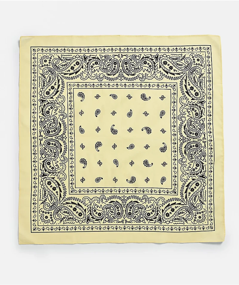 Empyre Paisley Yellow Bandana
