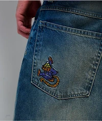 Empyre Pallor Blue Ultra Wide Skate Jeans