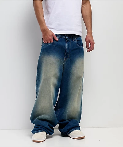 Empyre Pallor Blue Ultra Wide Skate Jeans