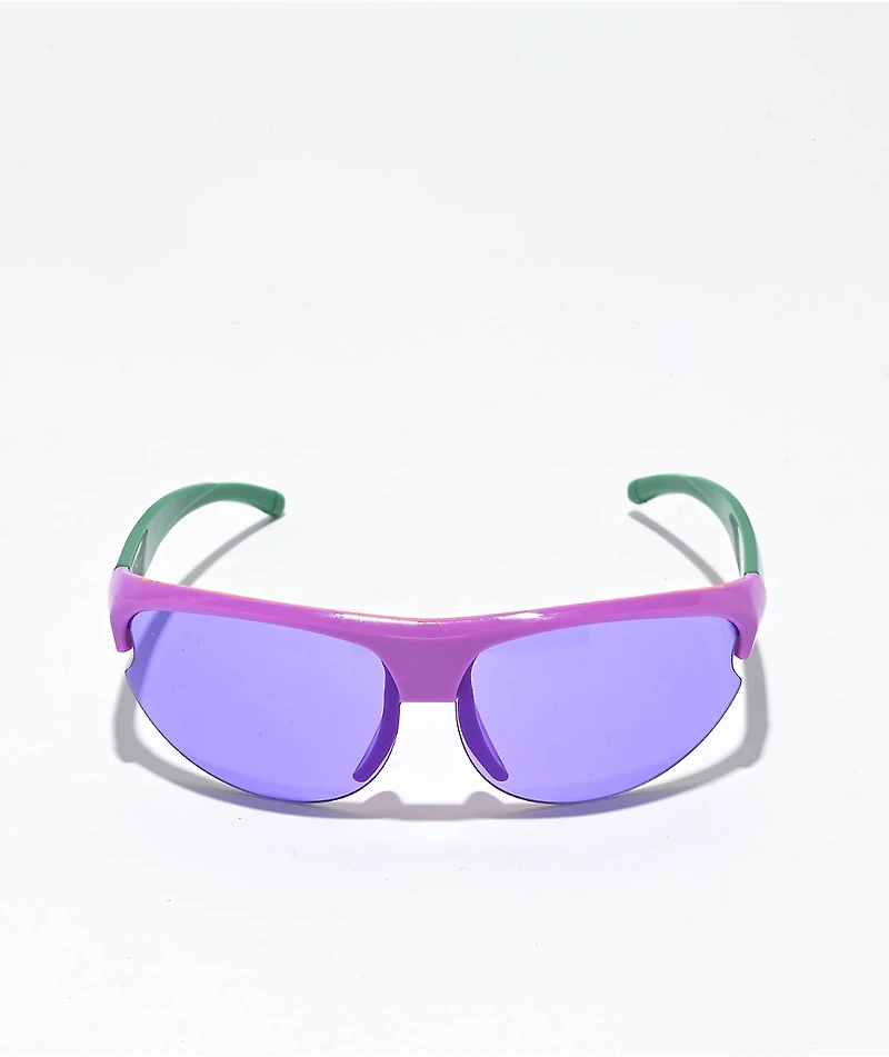 Empyre Parker Purple Shield Sunglasses