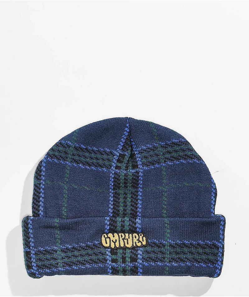 Empyre Patty Blue Plaid Beanie