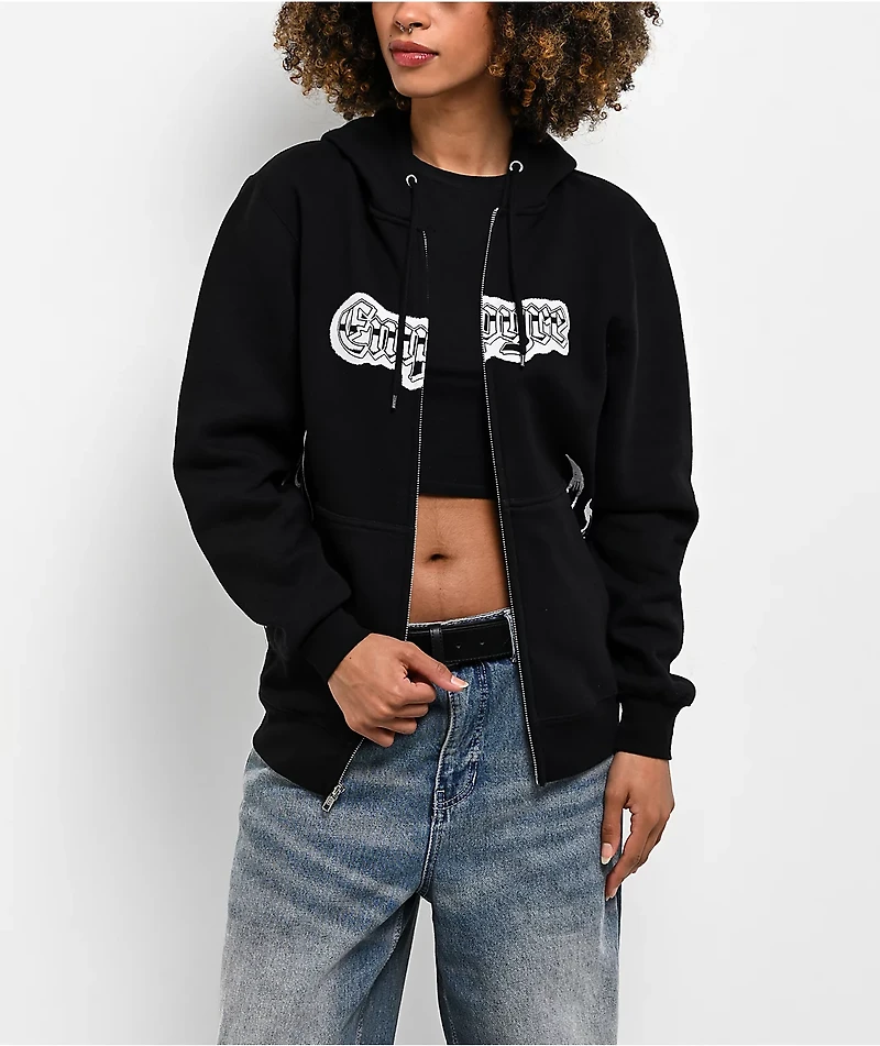 Empyre Pencil Flash Black Zip Hoodie