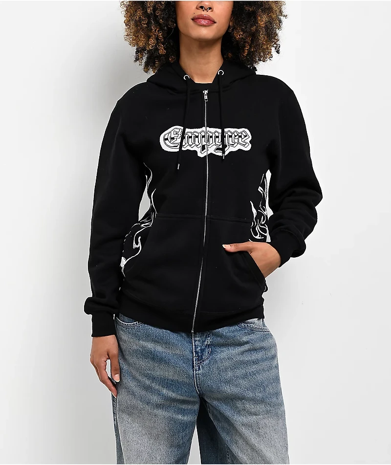 Empyre Pencil Flash Black Zip Hoodie