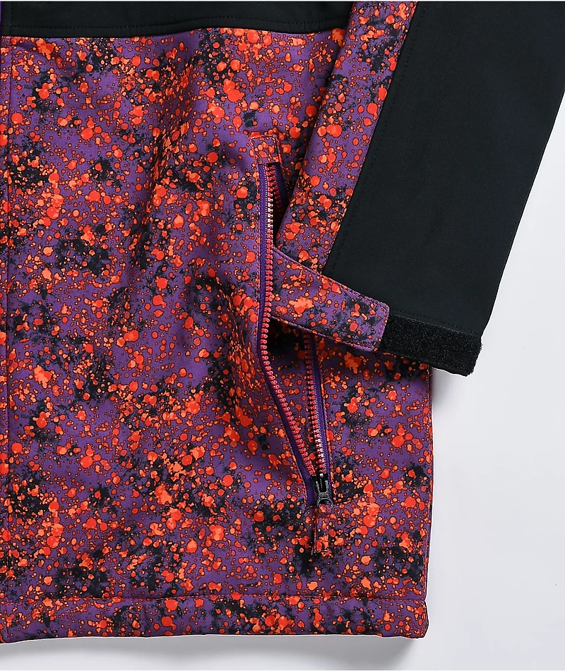 Empyre Pine Spotted Black & Purple 10K Snowboard Jacket