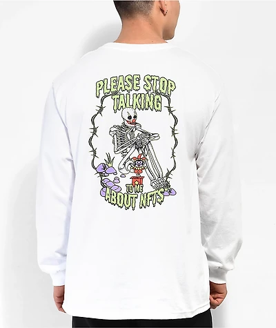 Empyre Please Stop White Long Sleeve T-Shirt