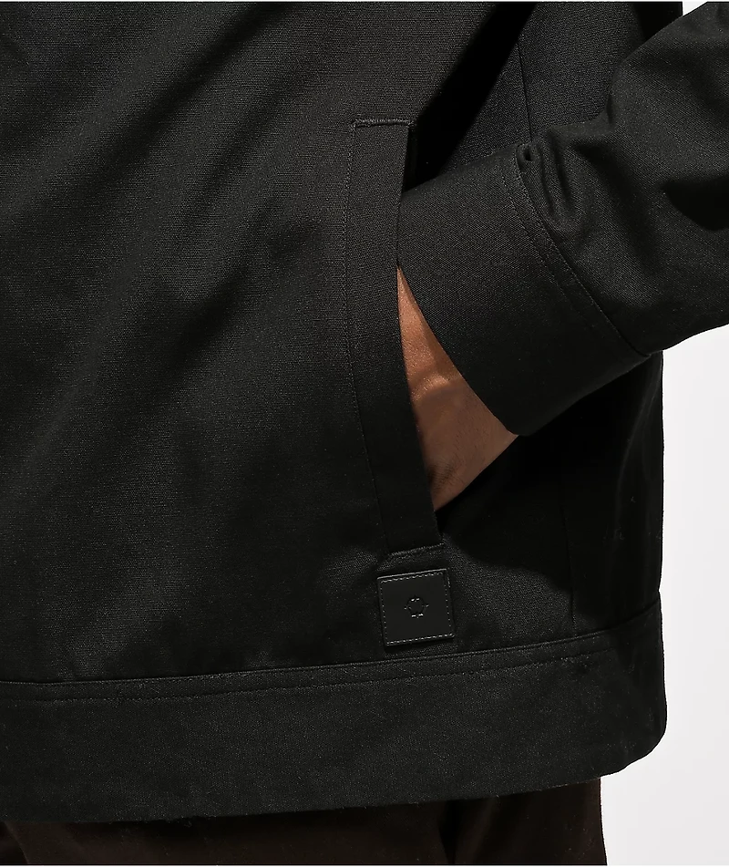 Empyre Pledge Black Hooded Denim Jacket