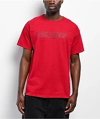 Empyre Punk Plaid Red Wash T-Shirt