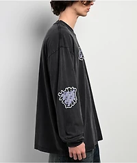 Empyre Punky Plaid Vintage Black Long Sleeve T-Shirt