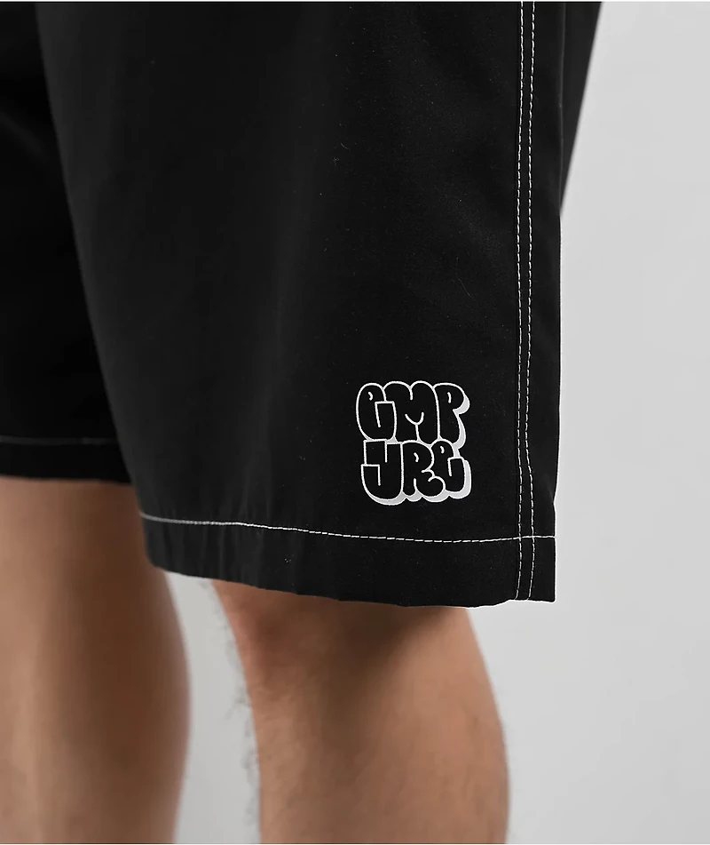 Empyre Rail Black Cargo Board Shorts