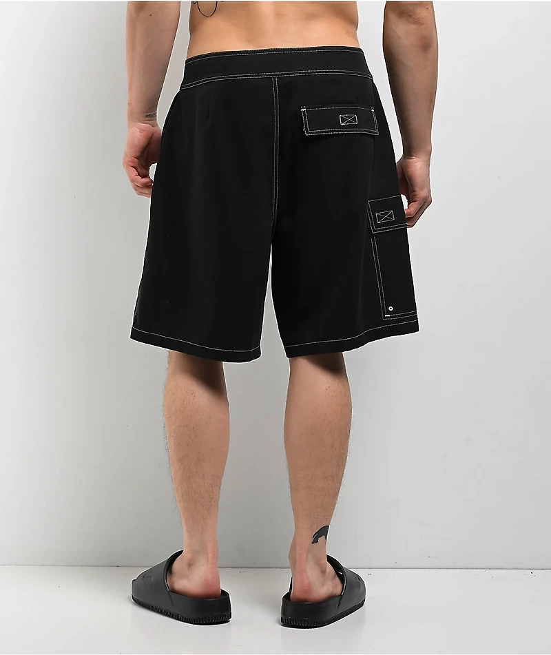 Empyre Rail Black Cargo Board Shorts