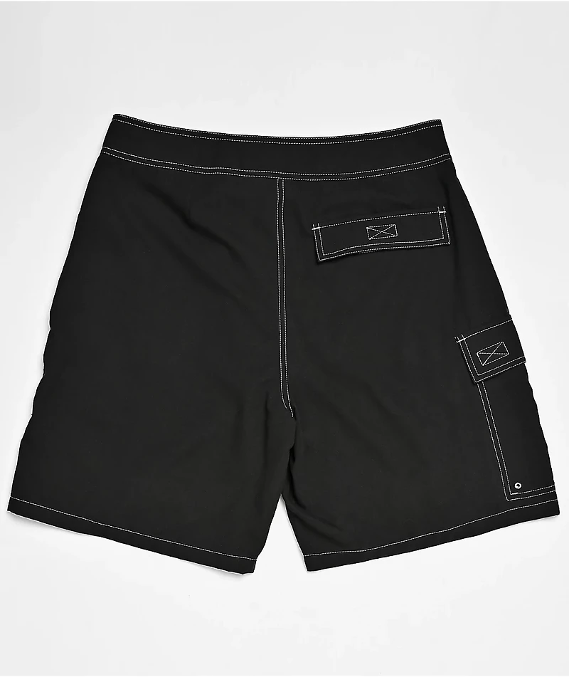 Empyre Rail Black Cargo Board Shorts