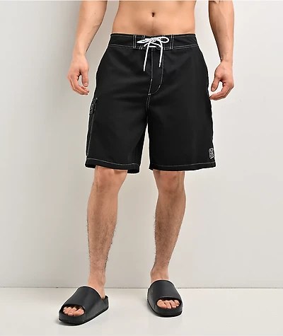 Empyre Rail Black Cargo Board Shorts