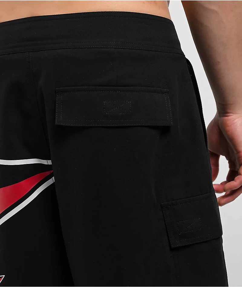 Empyre Rail Star Black Cargo Board Shorts