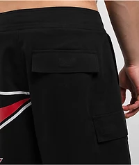 Empyre Rail Star Black Cargo Board Shorts