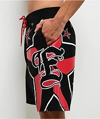 Empyre Rail Star Black Cargo Board Shorts