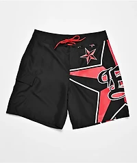 Empyre Rail Star Black Cargo Board Shorts