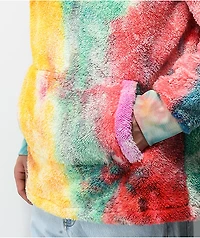 Empyre Rainbow Tie Dye Sherpa Fleece Hoodie