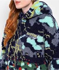 Empyre Ramona Lightning Cityscape Sherpa Hoodie