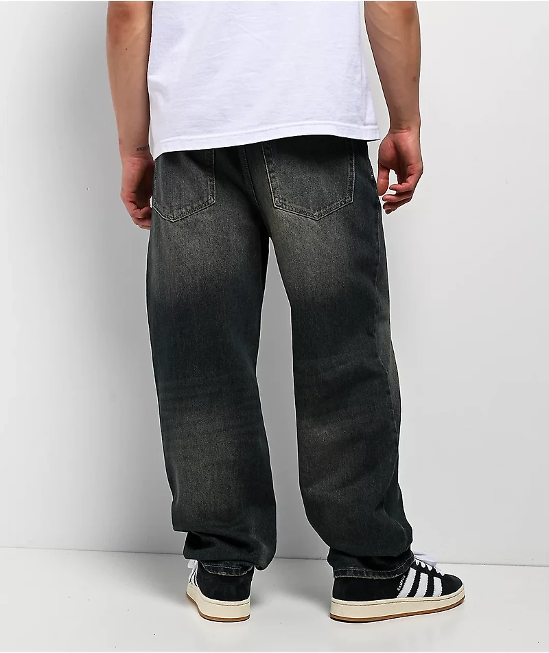 Empyre Ramp Blue Dirty Wash Loose Fit Jeans