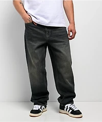 Empyre Ramp Blue Dirty Wash Loose Fit Jeans