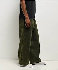 Empyre Ramp Green Wash Ultra Wide Skate Jeans