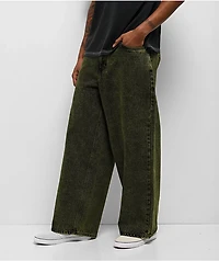Empyre Ramp Green Wash Ultra Wide Skate Jeans