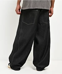 Empyre Raw Black Baggy Barrel Jeans