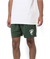 Empyre Ready Dark Green Mesh Shorts