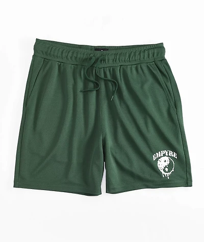 Empyre Ready Dark Green Mesh Shorts