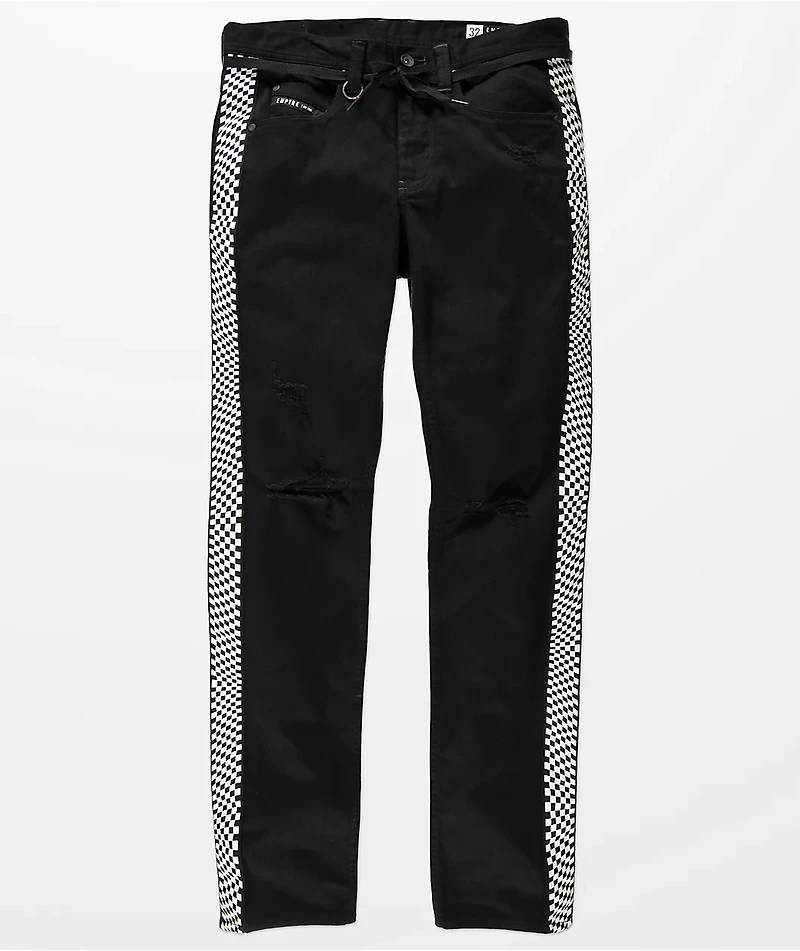 Empyre Recoil Checkered Tape Black Jeans