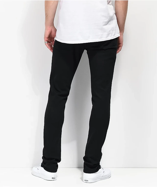 Empyre Jeans Black Skinny Tapered Jeans Empyre Verge Destroyed - Main Image