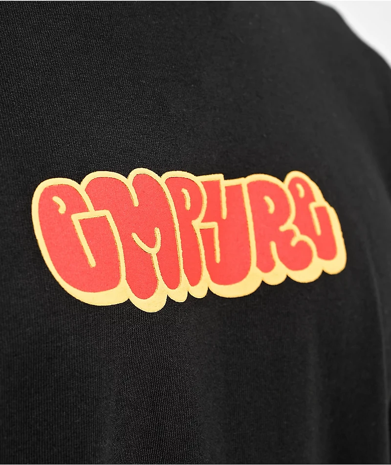 Empyre Red Graffiti Logo Black Long Sleeve T-Shirt