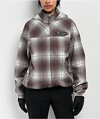 Empyre Rene Brown & Tan Plaid 10K Snowboard Jacket