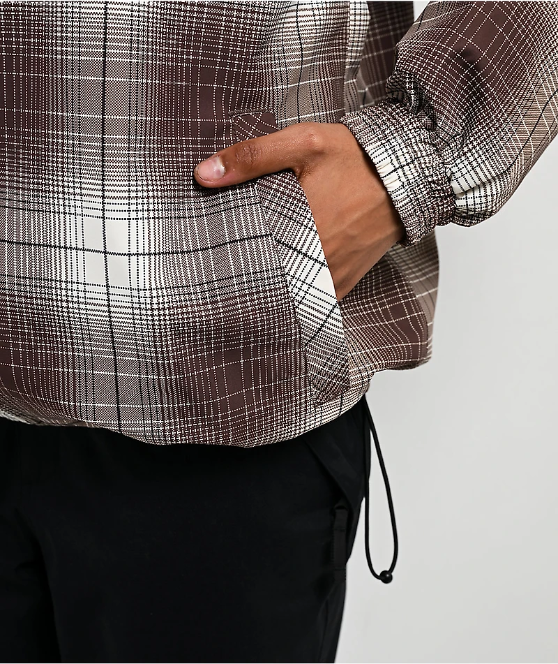 Empyre Rene Brown & Tan Plaid 10K Snowboard Jacket