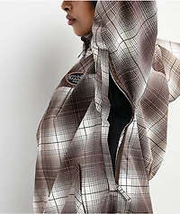 Empyre Rene Brown & Tan Plaid 10K Snowboard Jacket