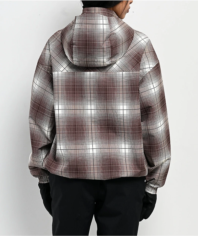Empyre Rene Brown & Tan Plaid 10K Snowboard Jacket
