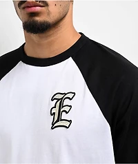 Empyre Republic Black & White Raglan Long Sleeve T-Shirt